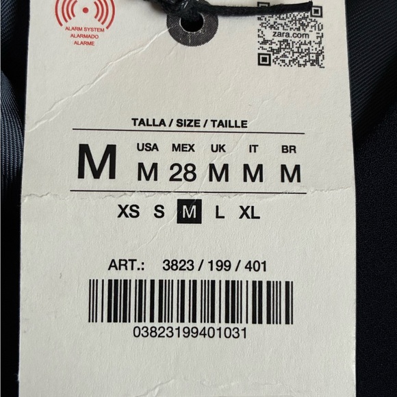 NWT. Zara ZW Collection Dark Blue Asymmetrical Vest with a V-Neck. Size M. - Picture 7 of 10